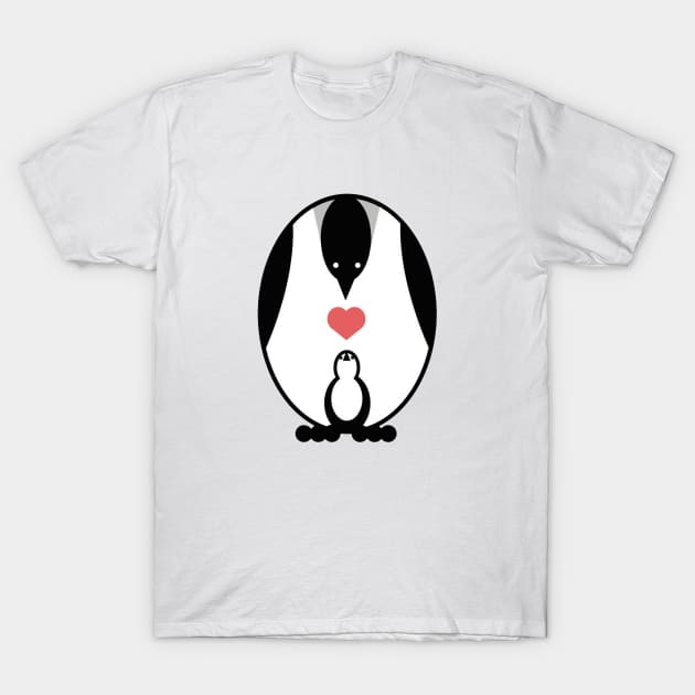 Penguin Family T-Shirt by anggun